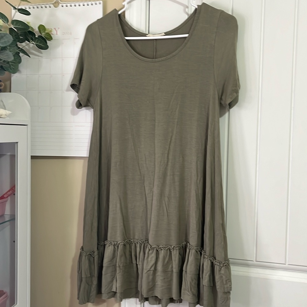 Kids large Green dress